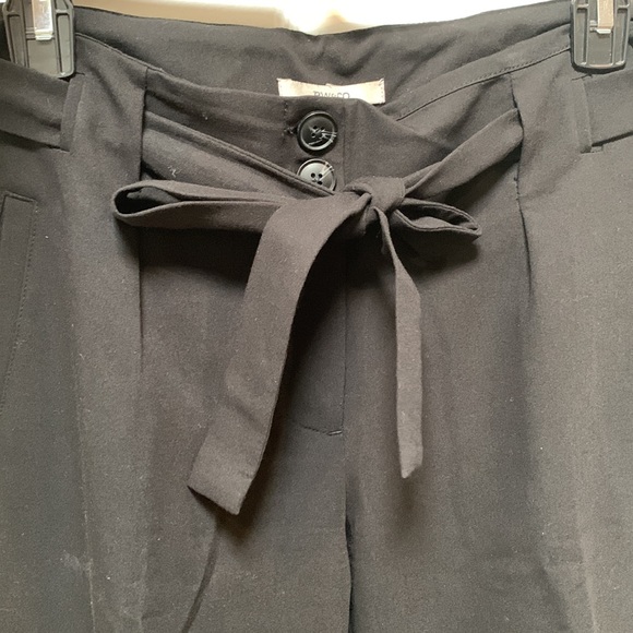 RW&CO. Black Tapered Dress Pants with Waist Tie - Picture 3 of 3